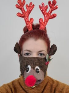 Faith Group reindeer mask and antlers